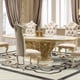 Classic Gold & Cream Solid Wood Dining Room Set 7Pcs Homey Design HD-903